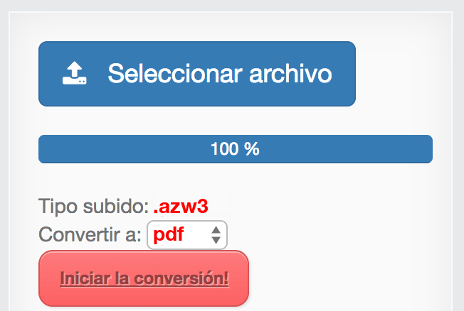 Comment convertir AZW3 en PDF en ligne